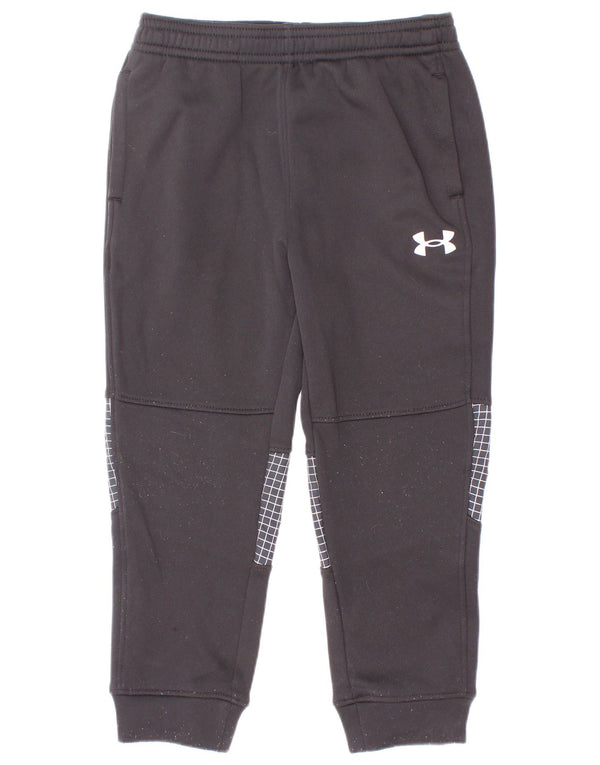 Under Armour Boys træningsdragt Bukser Joggers 2-3 år Sort ternet