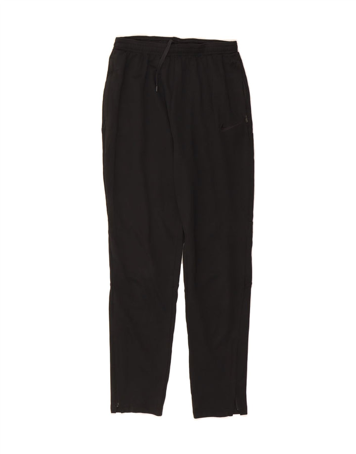 NIKE Boys Dri Fit Tracksuit Trousers 13-14 Years XL Black Polyester Vintage Nike and Second-Hand Nike from Messina Hembry 