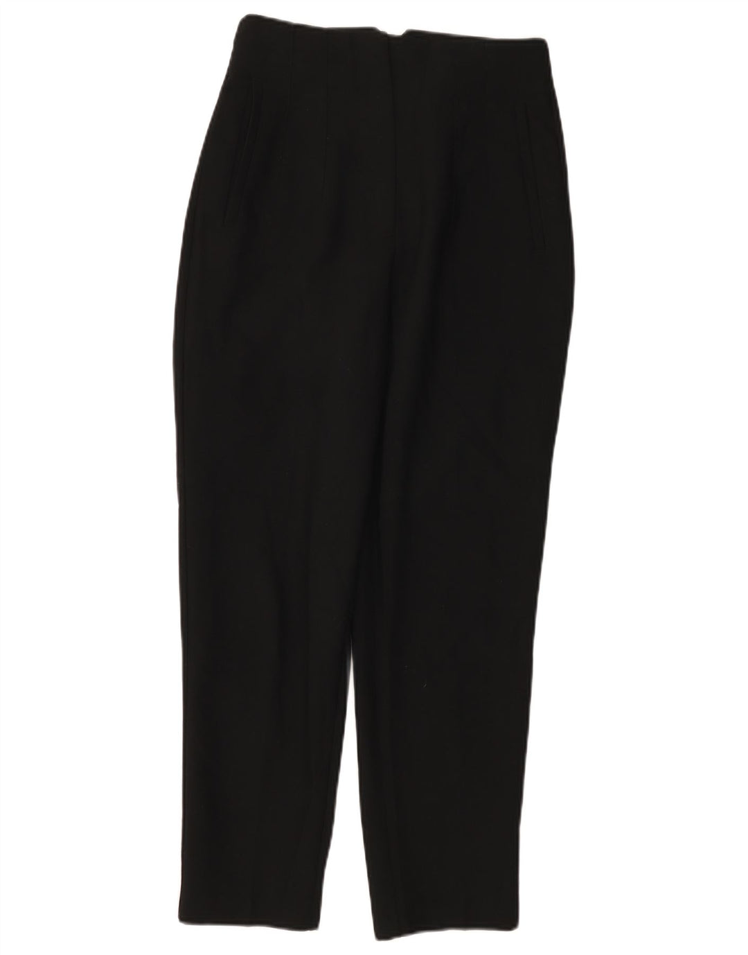 Zara koniske chinosbukser til kvinder Small W26 L27 sort polyester