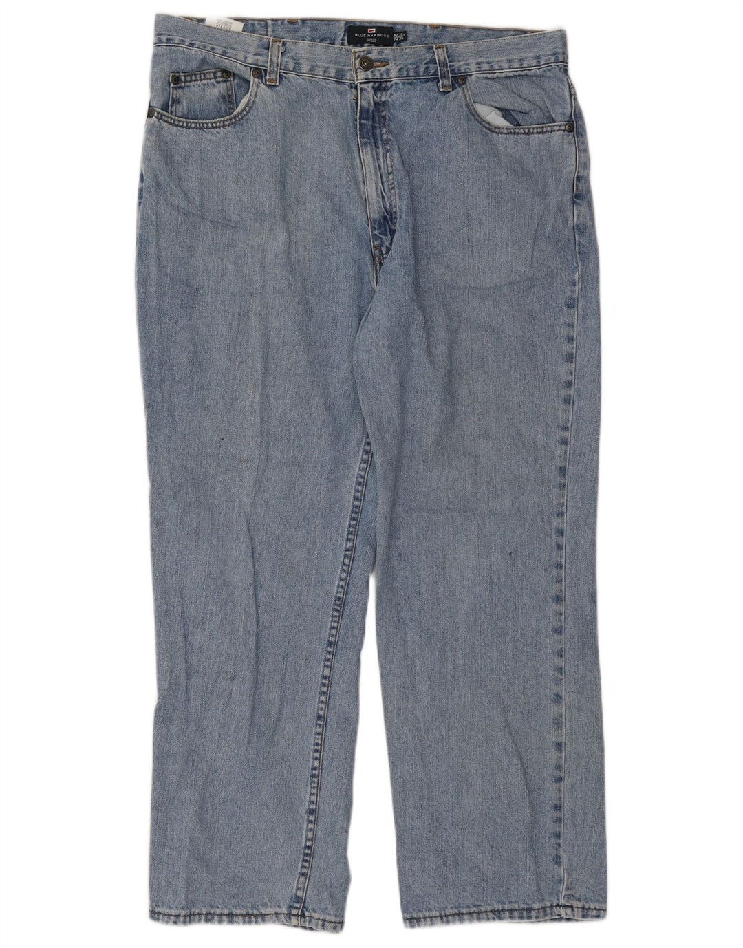 Marks & Spencer Straight Jeans til mænd W38 L29 Blå bomuld
