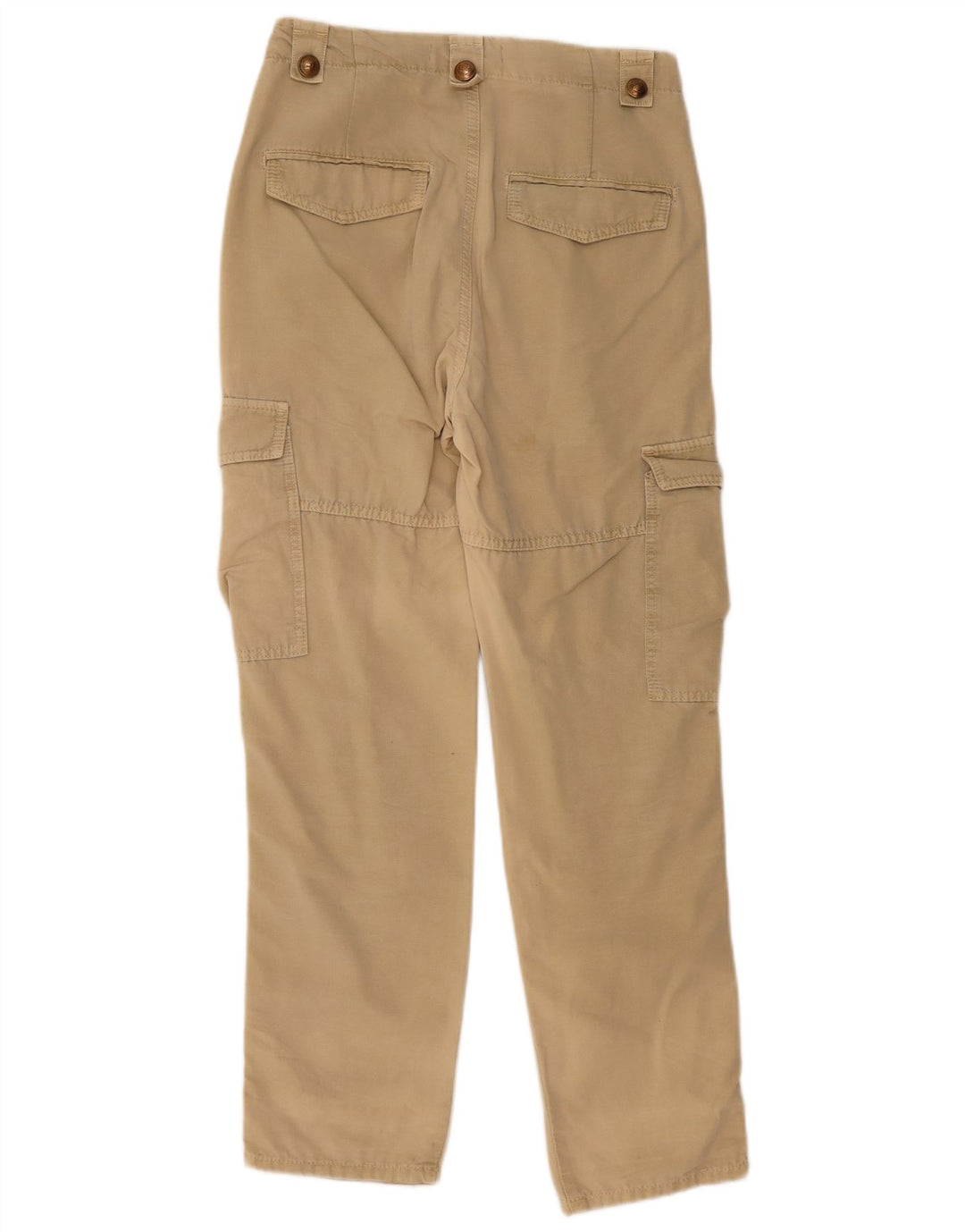 Zara Straight Cargo Bukser Small W27 L30 Beige