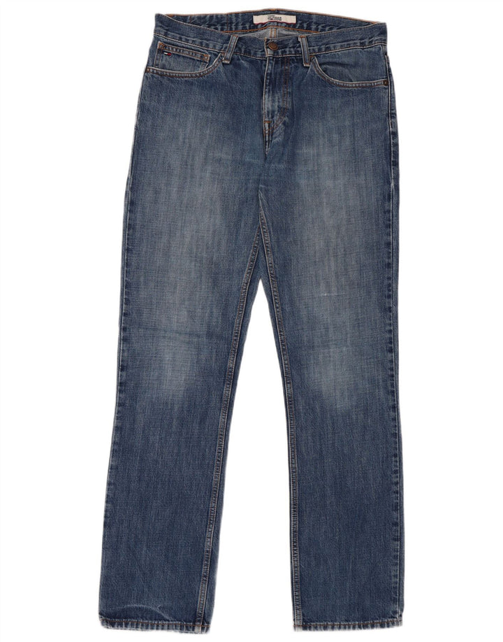 TOMMY HILFIGER Straight jeans til mænd W31 L32 blå bomuld