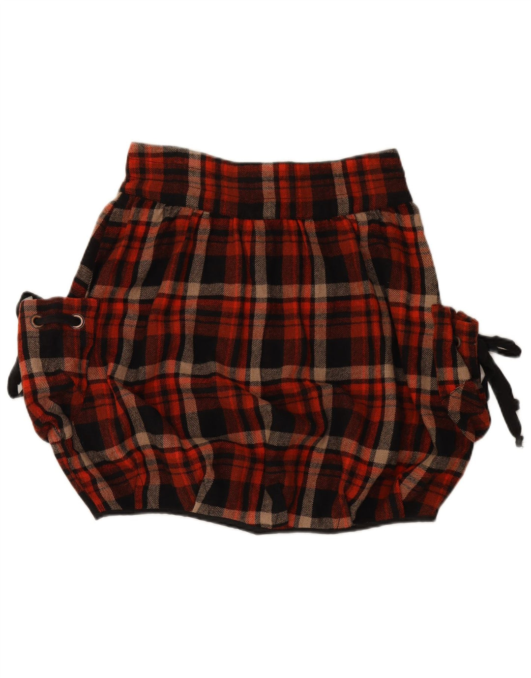 FORNARINA Boblenederdel til kvinder Stor W34 flerfarvet ternet uld