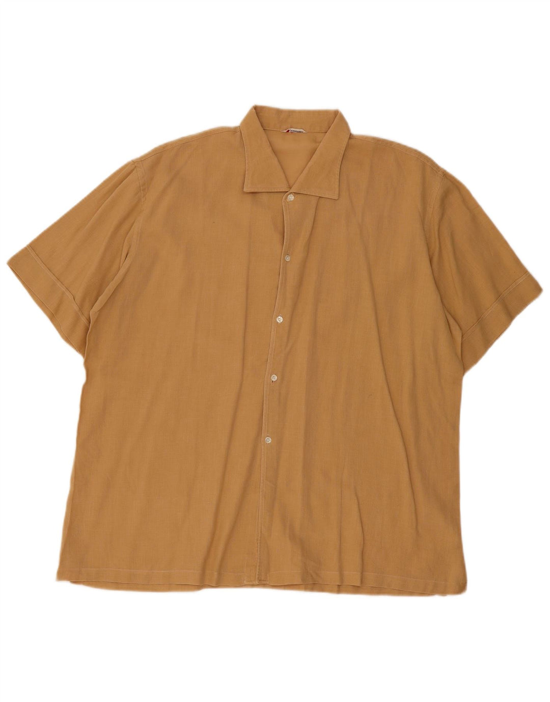 Vintage kortærmet herreskjorte XL Beige