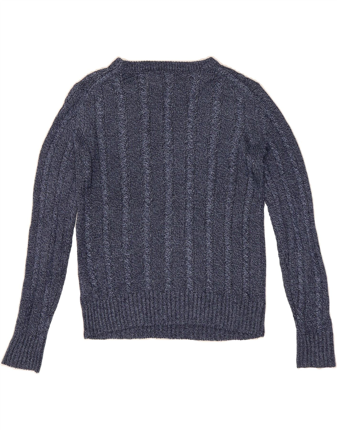 MASSIMO DUTTI Womens Crew Neck Jumper Sweater UK 10 Small Navy Blue Vintage Massimo Dutti and Second-Hand Massimo Dutti from Messina Hembry 