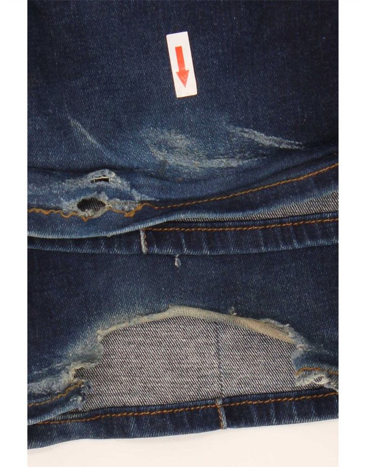 Reiss Dame Flared Jeans W25 L31 Marineblå Bomuld