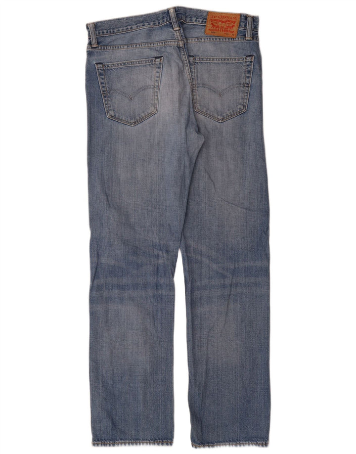 Levi's Herre 504 lige jeans W33 L32 blå bomuld