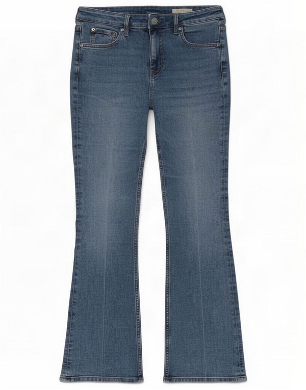Marks & Spencer Womens The Eva Bootcut Jeans UK 14 Large W34 L28 Blue