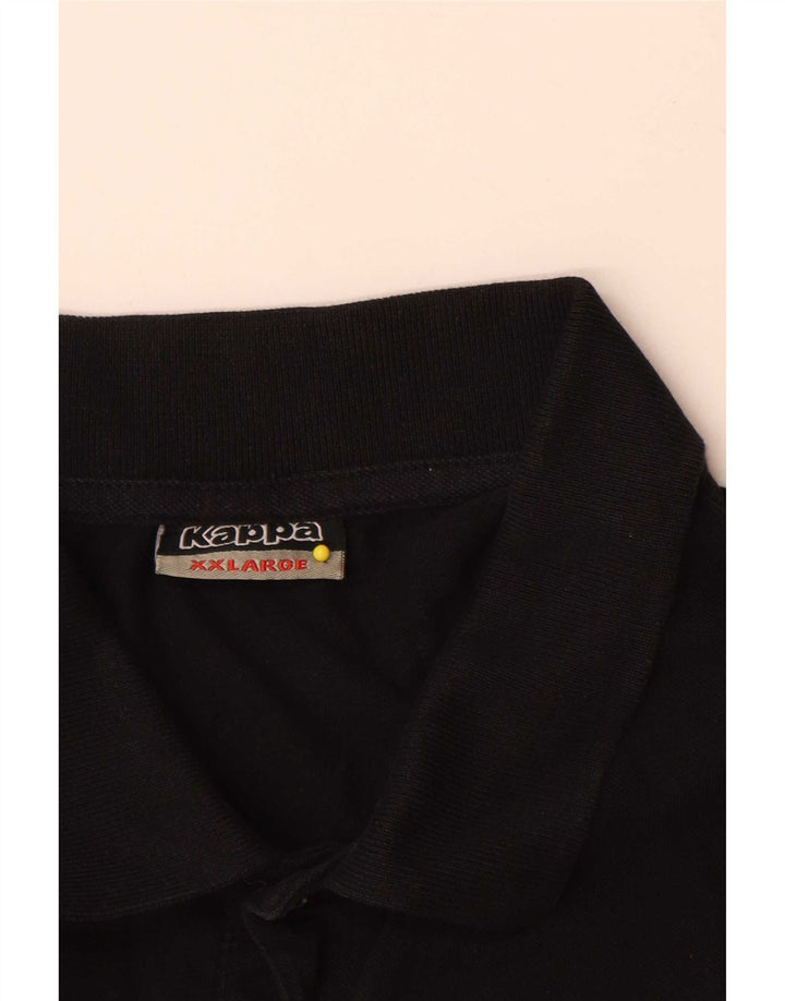 Kappa herre poloshirt 2XL sort bomuld