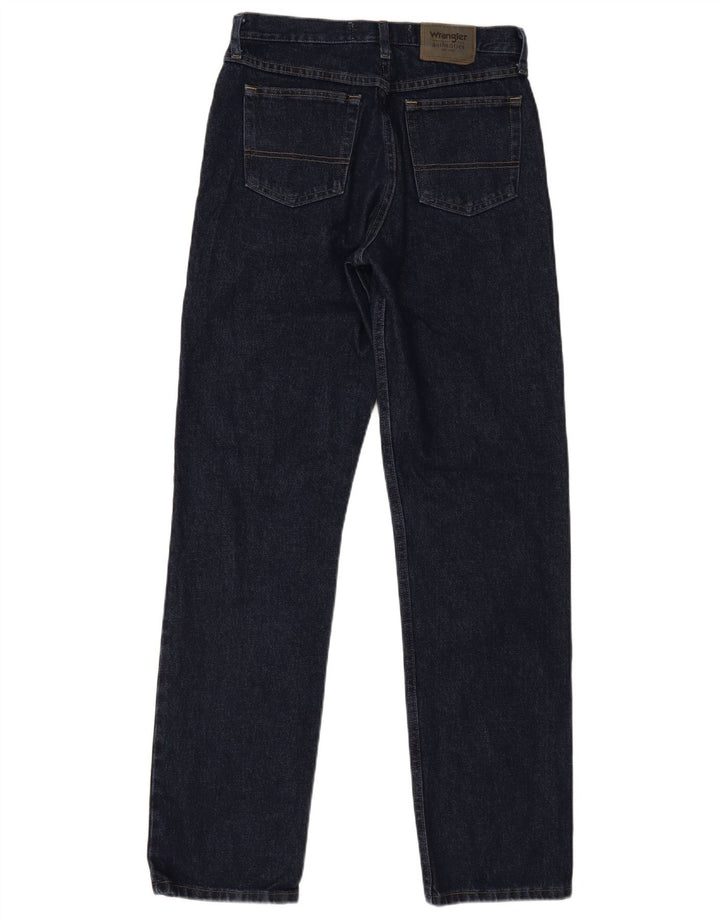 Wrangler Herre Autentiske Straight Jeans W30 L34 Marineblå Bomuld