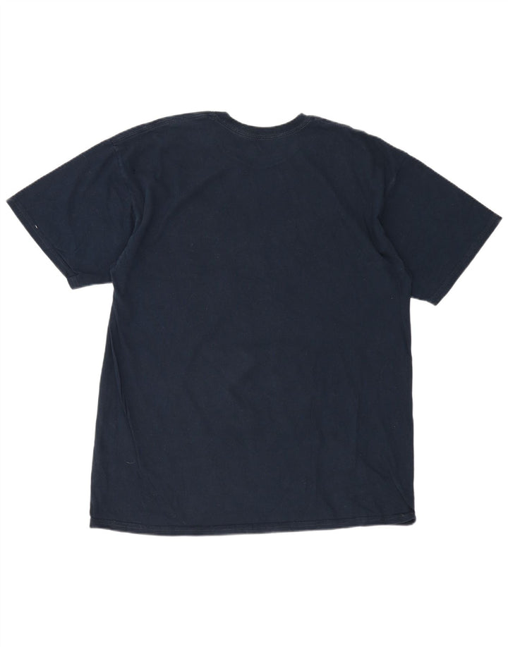 Vans Herre Grafisk T-Shirt Top XL Marineblå Bomuld