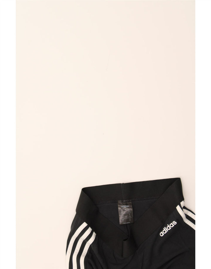 ADIDAS Womens Leggings UK 8/10 Small  Black Cotton Vintage Adidas and Second-Hand Adidas from Messina Hembry 