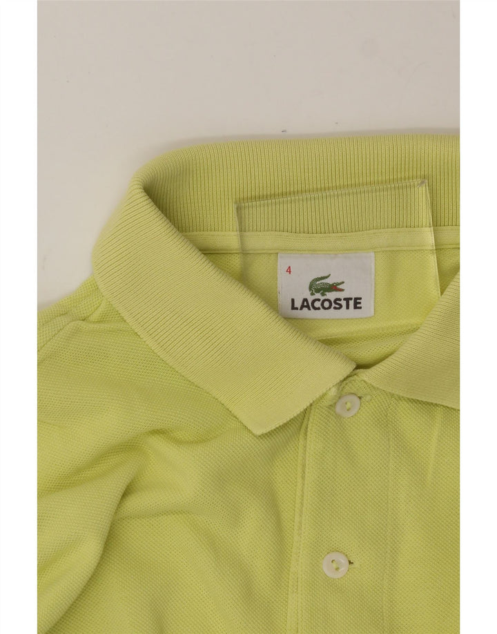LACOSTE Mens Polo Shirt Size 4 Medium Yellow Cotton Vintage Lacoste and Second-Hand Lacoste from Messina Hembry 