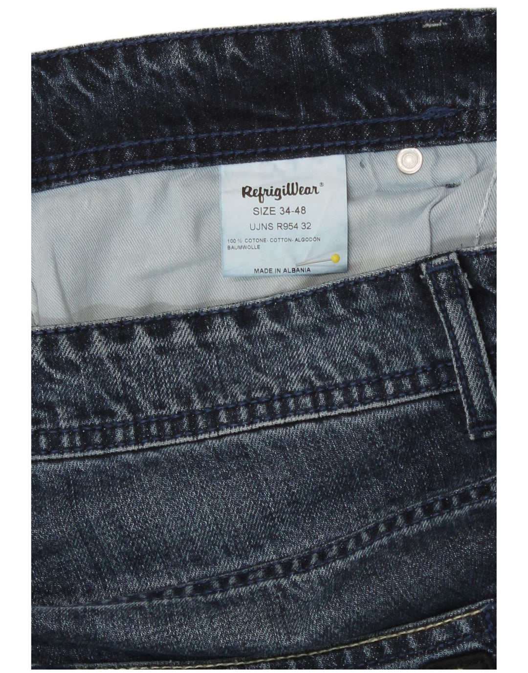 Refrigiwear Herre Slim Jeans W34 L30 Marineblå Bomuld