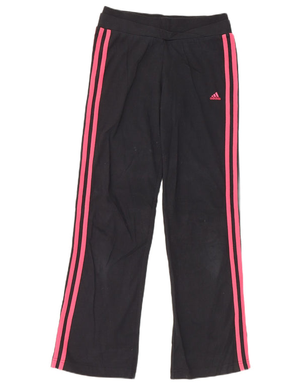 Adidas Pige Træningsdragt Bukser Joggers 11-12 År Sort Bomuld