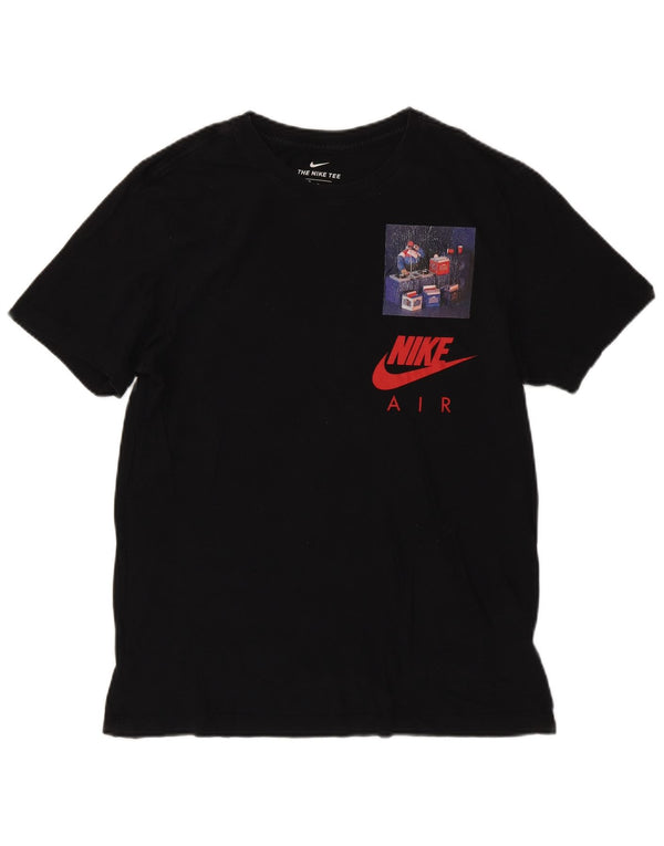Nike Herre Air Graphic T-shirt Top Medium Sort Bomuld
