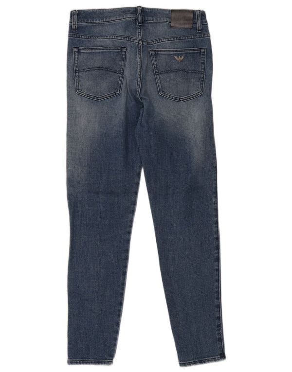Armani Dame Mai Skinny Jeans W28 L28 Blå Bomuld