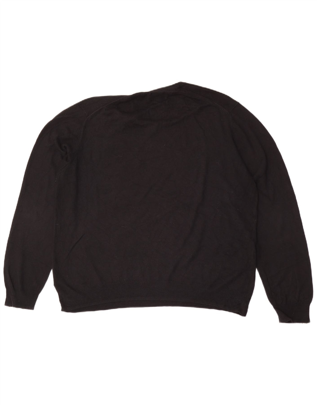 Marks & Spencer Herre Regular Fit V-hals sweater XL sort bomuld