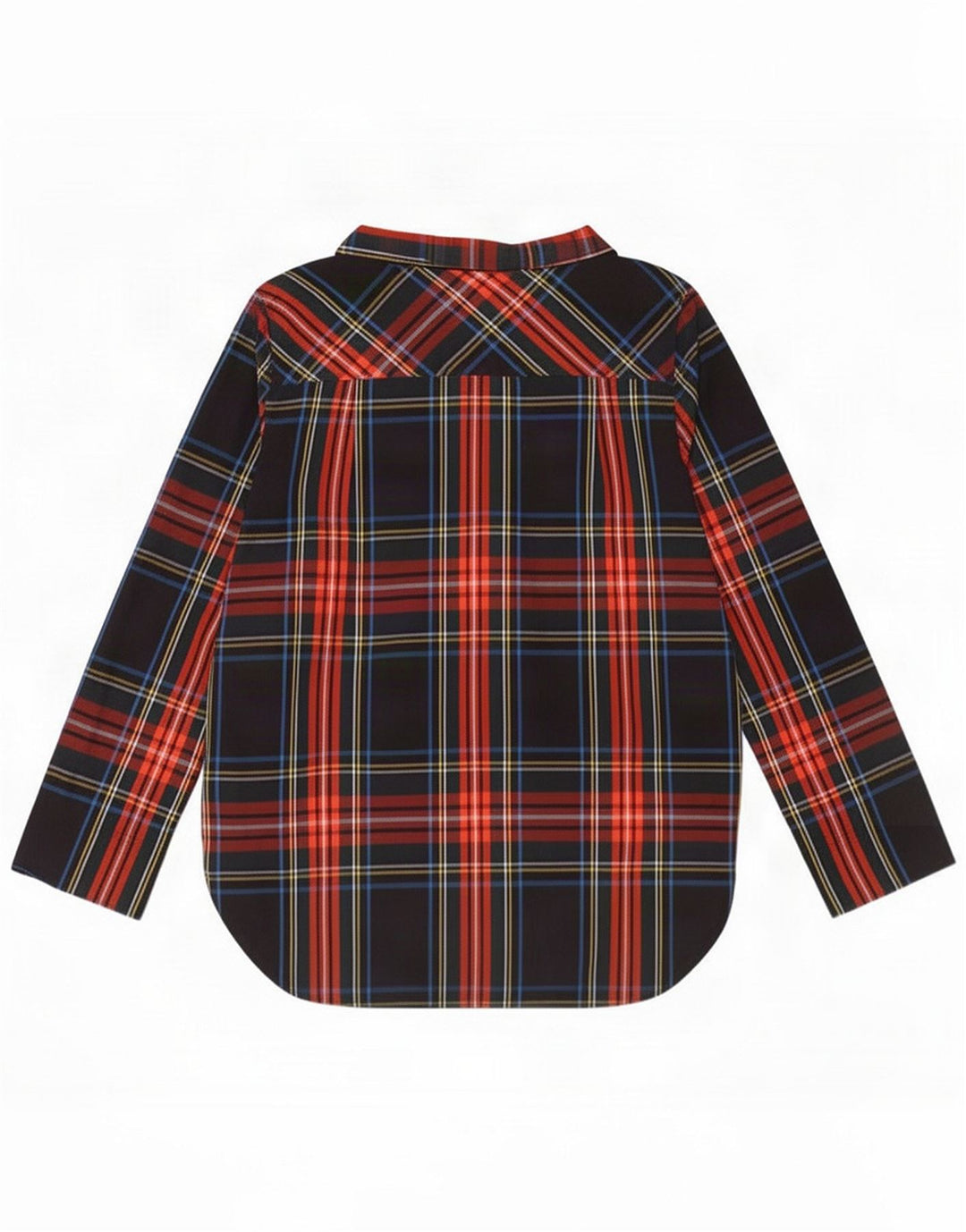 J. Crew Dame Langærmet Bluse Top US 8 Medium Flerfarvet Plaid