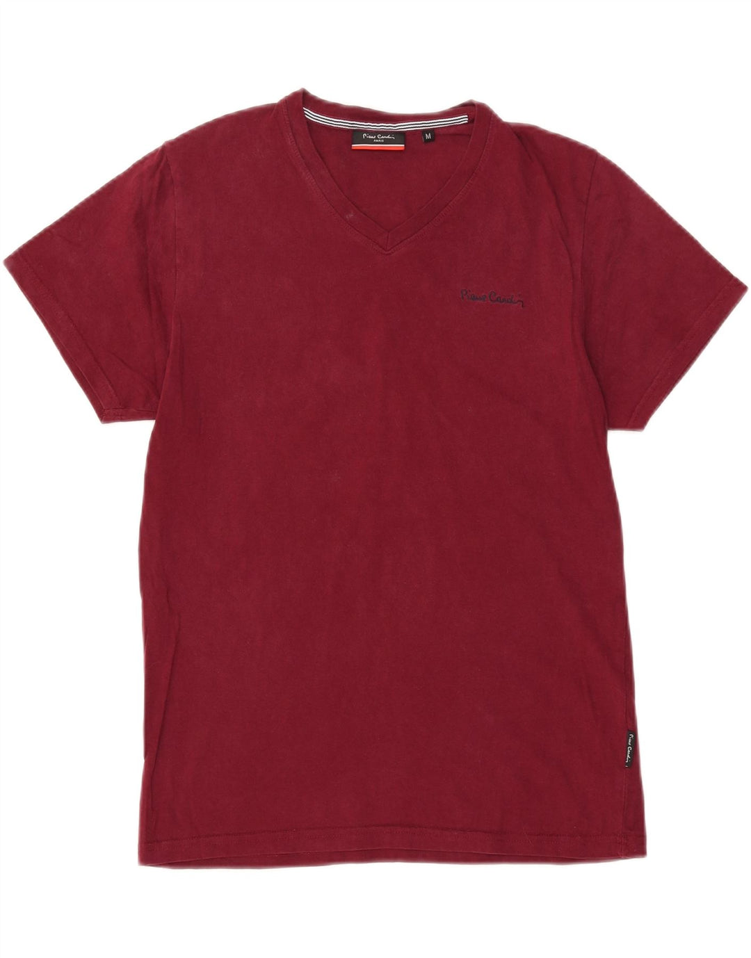 PIERRE CARDIN T-shirt top til kvinder UK 14 Medium rødbrun bomuld