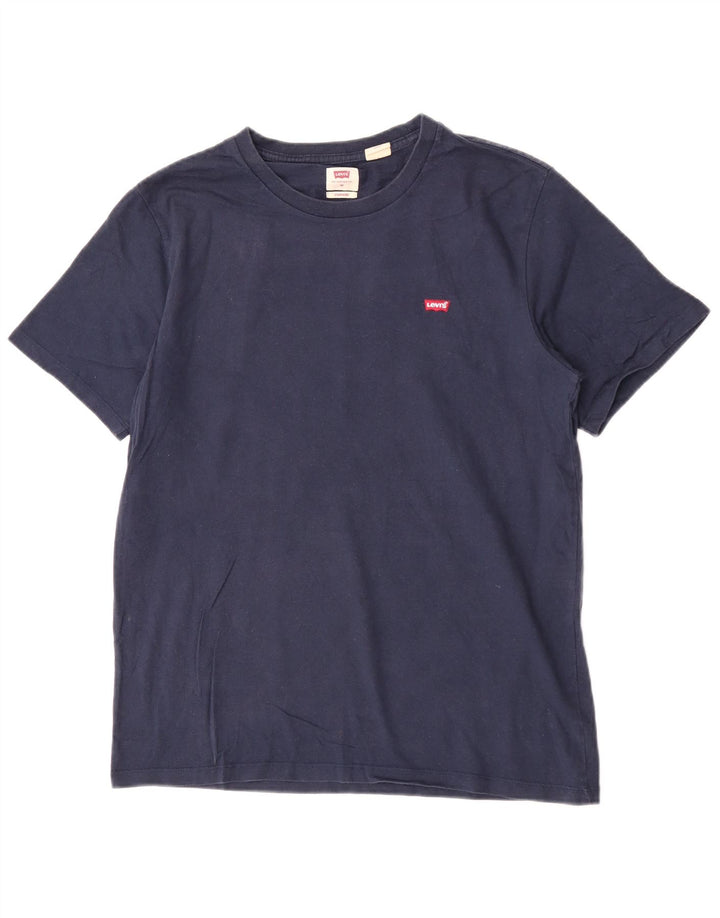 Levi's Herre Standard T-Shirt Top Medium Navy Blue