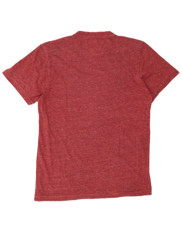 Desigual Herre grafisk T-shirt Top Lille rødbrun Flecked