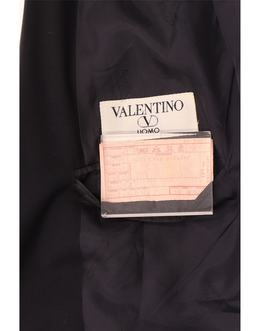 Valentino Herre 2-knaps blazerjakke IT 52 XL Marineblå Uld
