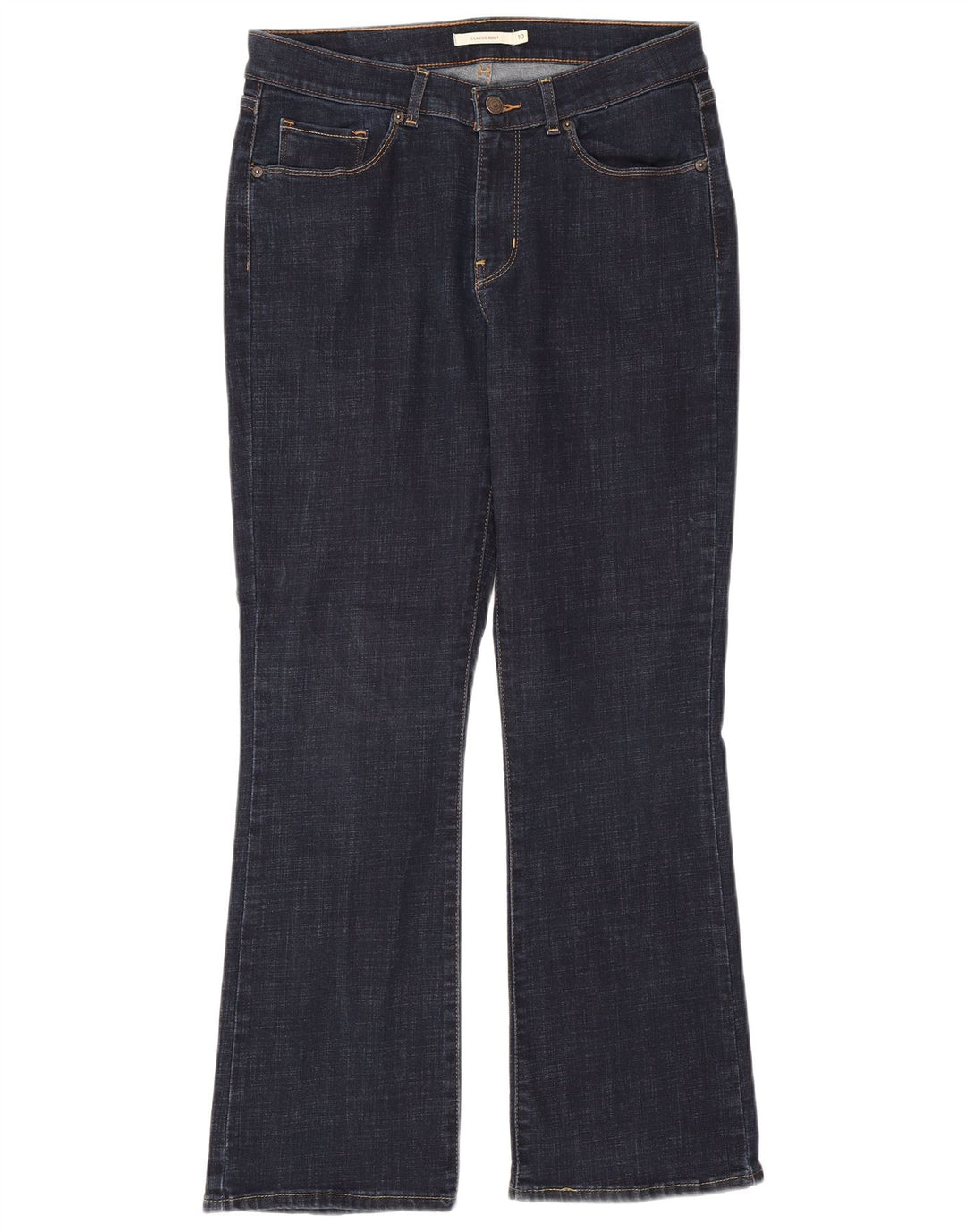 LEVI'S Dame Classic Bootcut Jeans US 10 Large W30 L30 Marineblå Bomuld