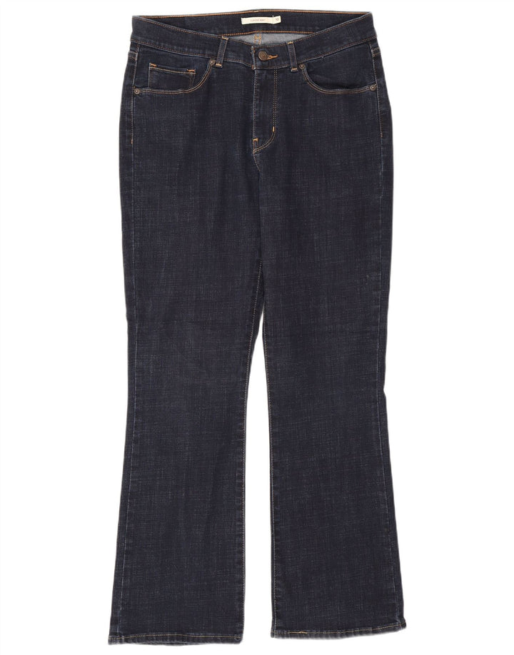 LEVI'S Dame Classic Bootcut Jeans US 10 Large W30 L30 Marineblå Bomuld