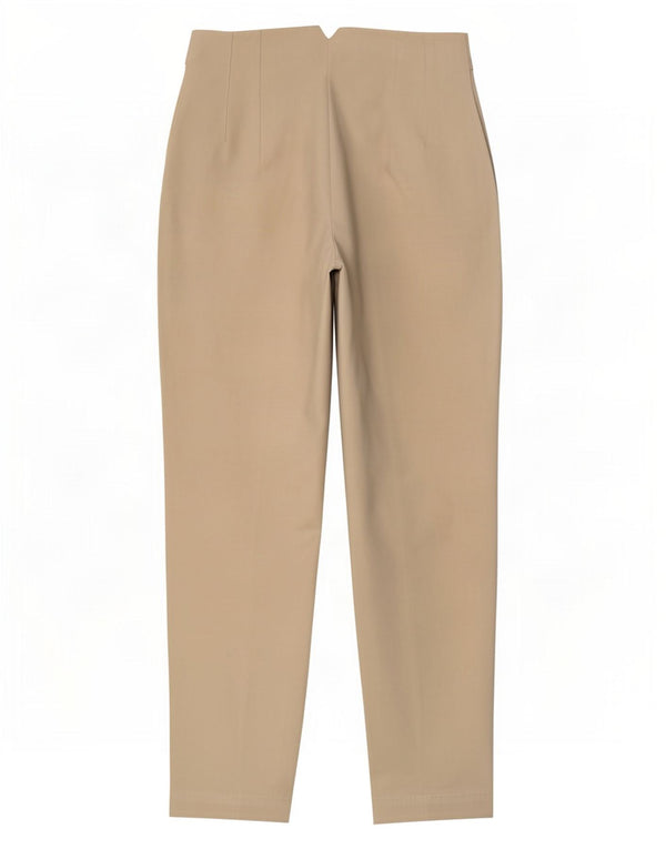 Zara Womens Crop Tapered Suit Bukser Medium W28 L26 Beige Polyester