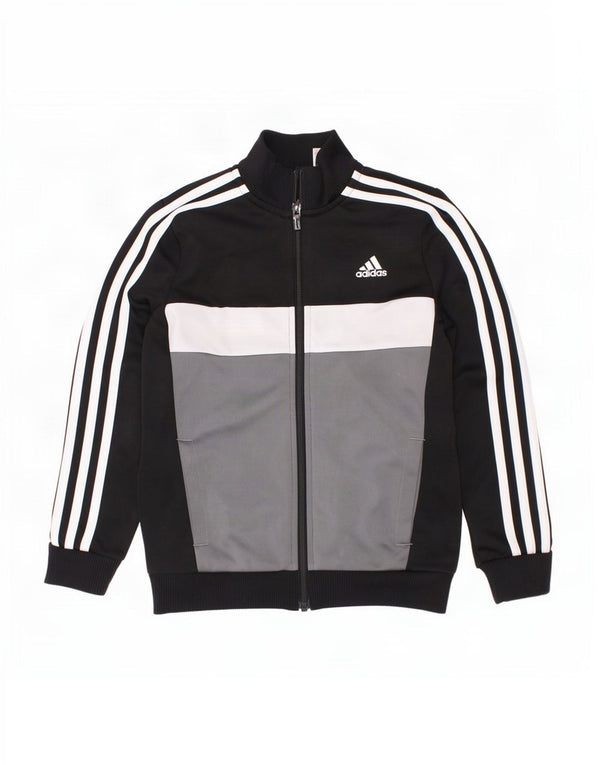Adidas Træningsdragt Topjakke til drenge 7-8 år Sort Colourblock Polyester