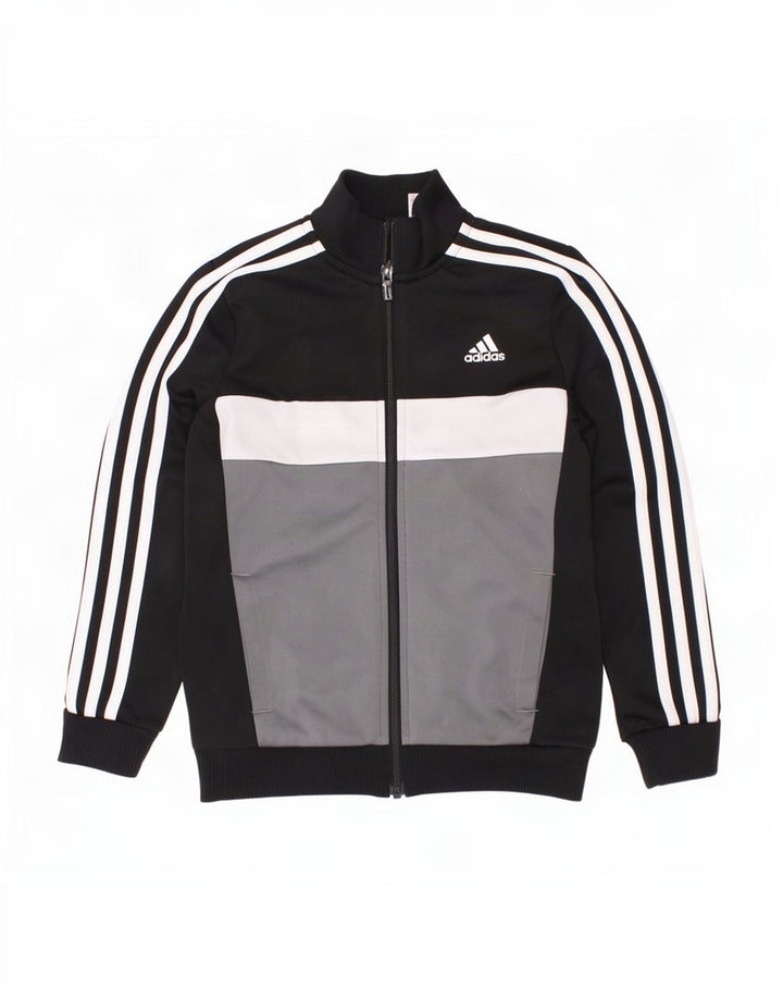 Adidas Træningsdragt Topjakke til drenge 7-8 år Sort Colourblock Polyester
