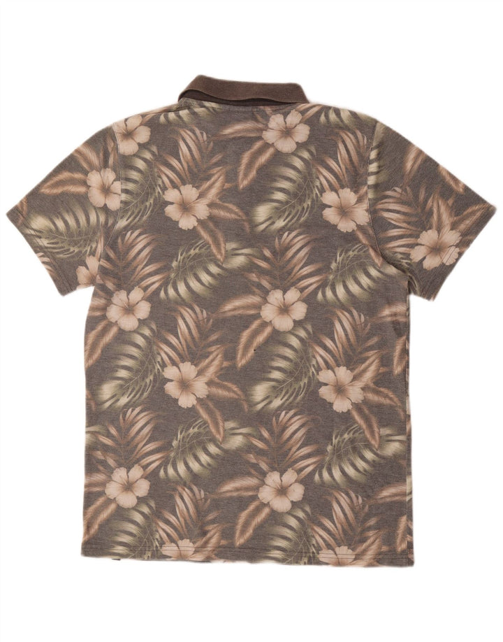 Animal Herre Polo Shirt Medium Brun Floral