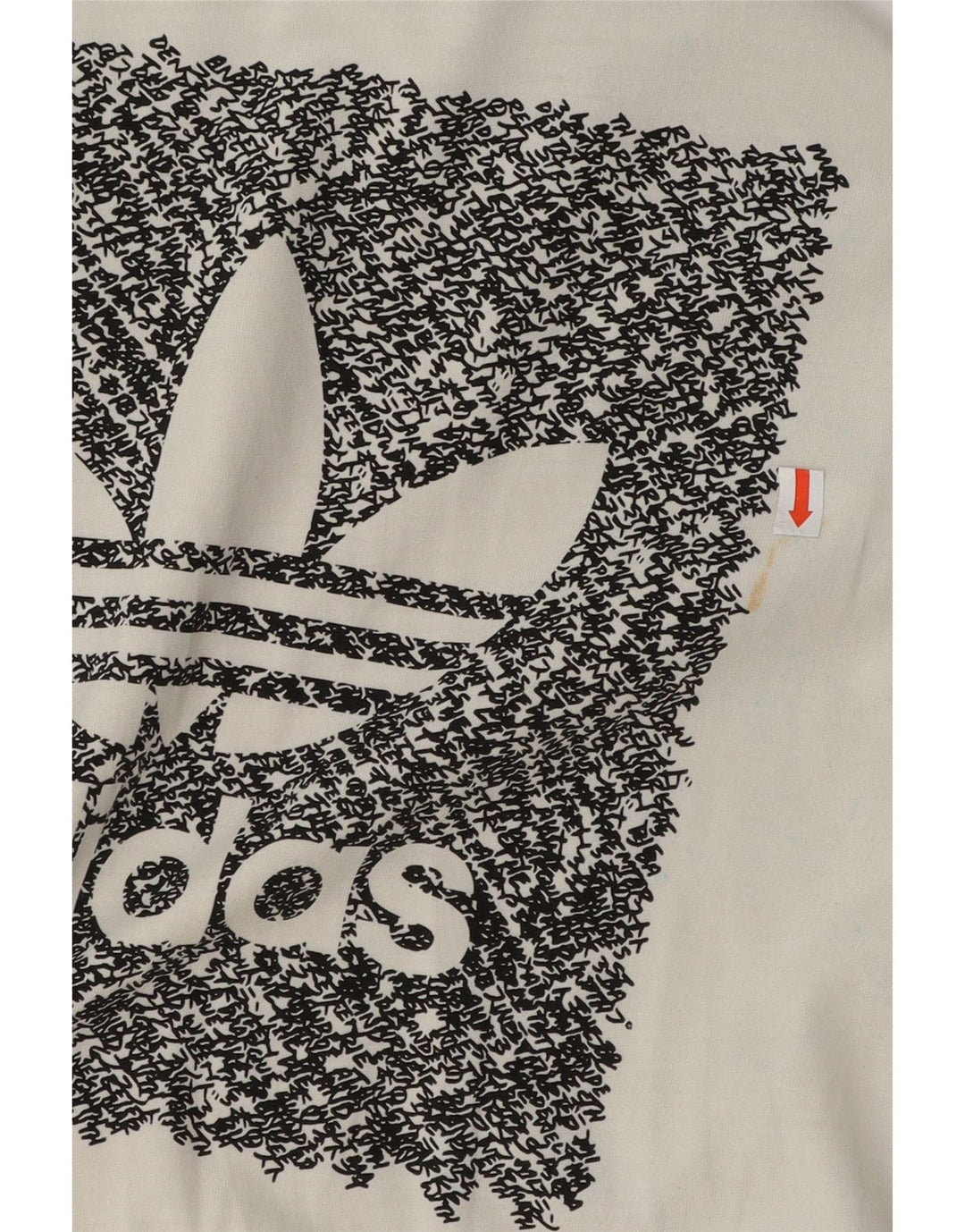 Adidas Grafisk T-shirt top til mænd, lille hvid bomuld