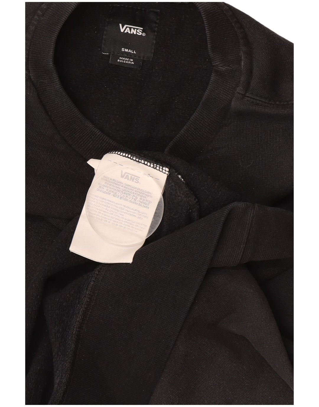 VANS Grafisk sweatshirt til mænd, lille sort bomuld