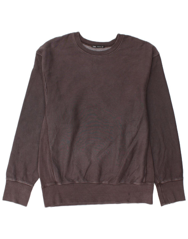 Zara Herre sweatshirt Jumper Medium Grå Bomuld