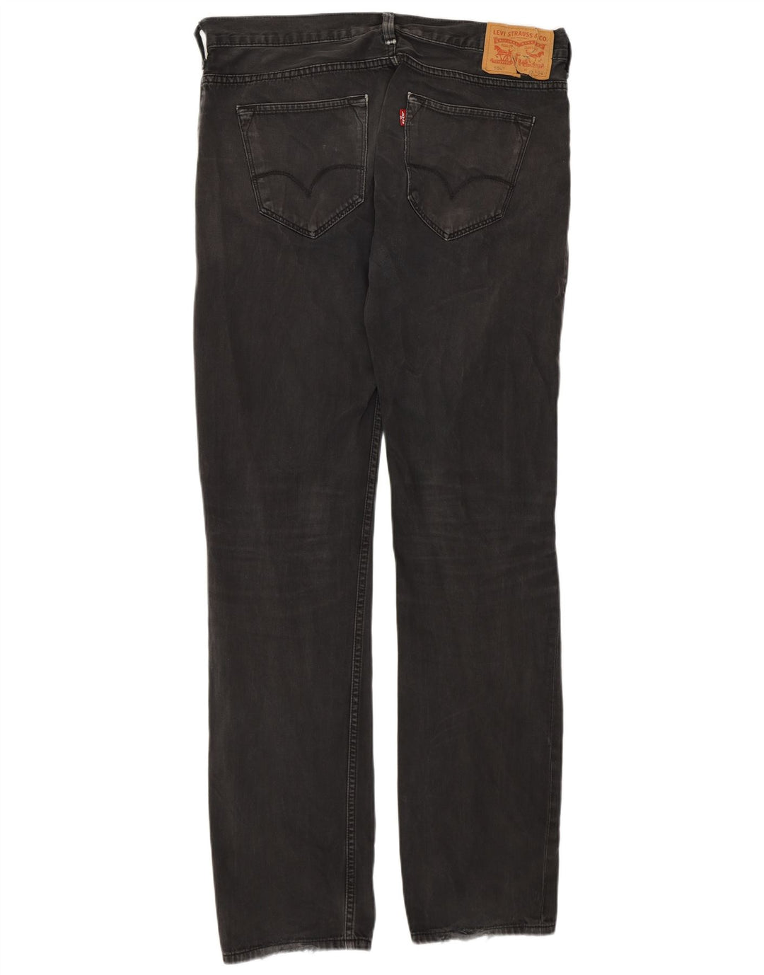 Levi's Herre 504 Straight Jeans W33 L34 Grå Bomuld