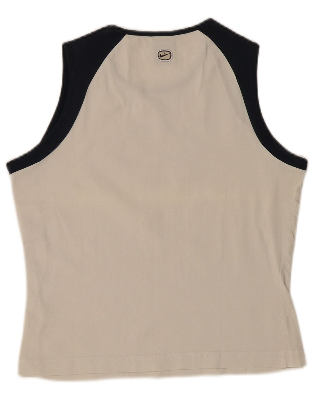 Nike Womens Crop Grafisk Vest Top UK 10/12 Medium White Colourblock
