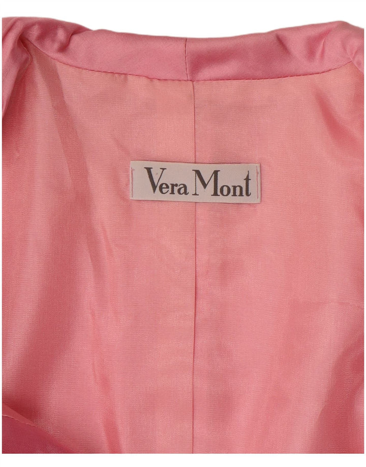 VERA MONT Dame 3-knaps blazerjakke UK 14 Medium Pink Floral