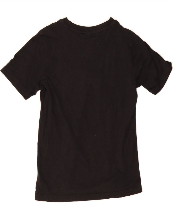 ADIDAS Womens Graphic T-Shirt Top UK 8 Small Black Vintage Adidas and Second-Hand Adidas from Messina Hembry 