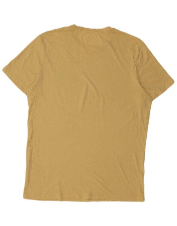 Jack & Jones Herre T-Shirt Top XL Gul Blomster Bomuld