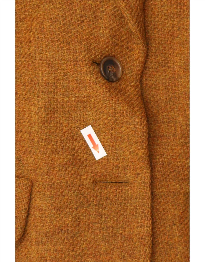 Luisa Spagnoli Dame 1 Knap Blazer Jakke UK 14 Medium Brun Flecked