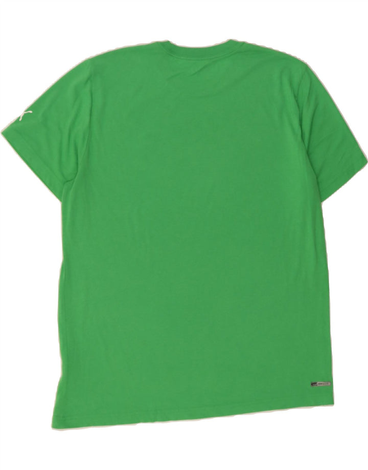 PUMA Mens Graphic T-Shirt Top Large Green Vintage Puma and Second-Hand Puma from Messina Hembry 