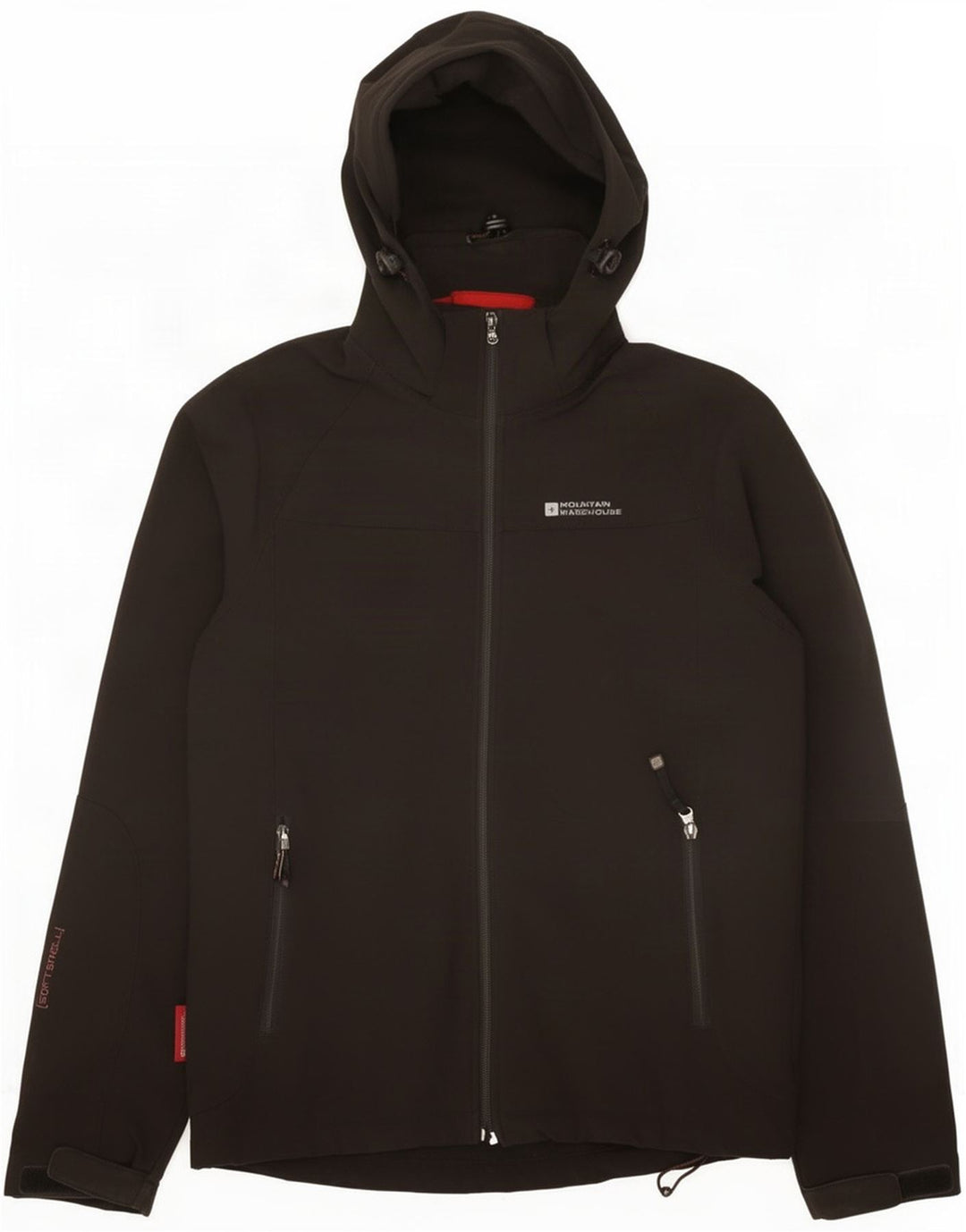 Mountain Warehouse Herre Hooded Windbreaker Jacket UK 36 Small Black