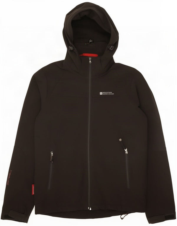 Mountain Warehouse Herre Hooded Windbreaker Jacket UK 36 Small Black