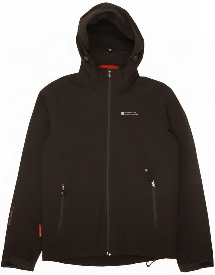 Mountain Warehouse Herre Hooded Windbreaker Jacket UK 36 Small Black