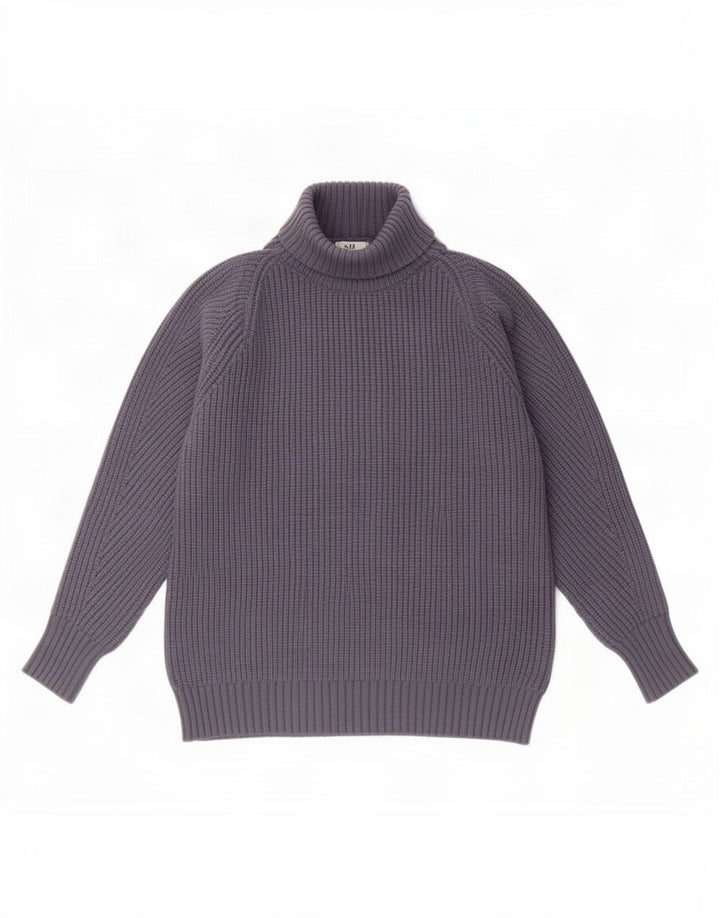 Zara Dame Rullehals Sweater UK 10 Lille Grå