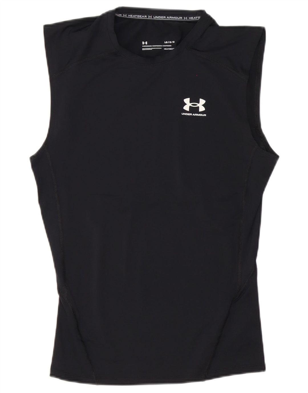 Under Armour Herre Heat Gear Vest Top Stor Sort Polyester