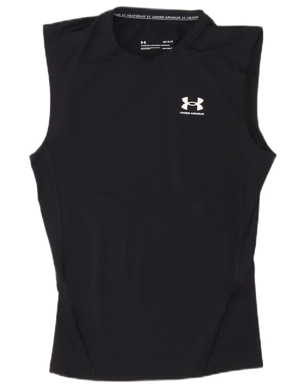 Under Armour Herre Heat Gear Vest Top Stor Sort Polyester