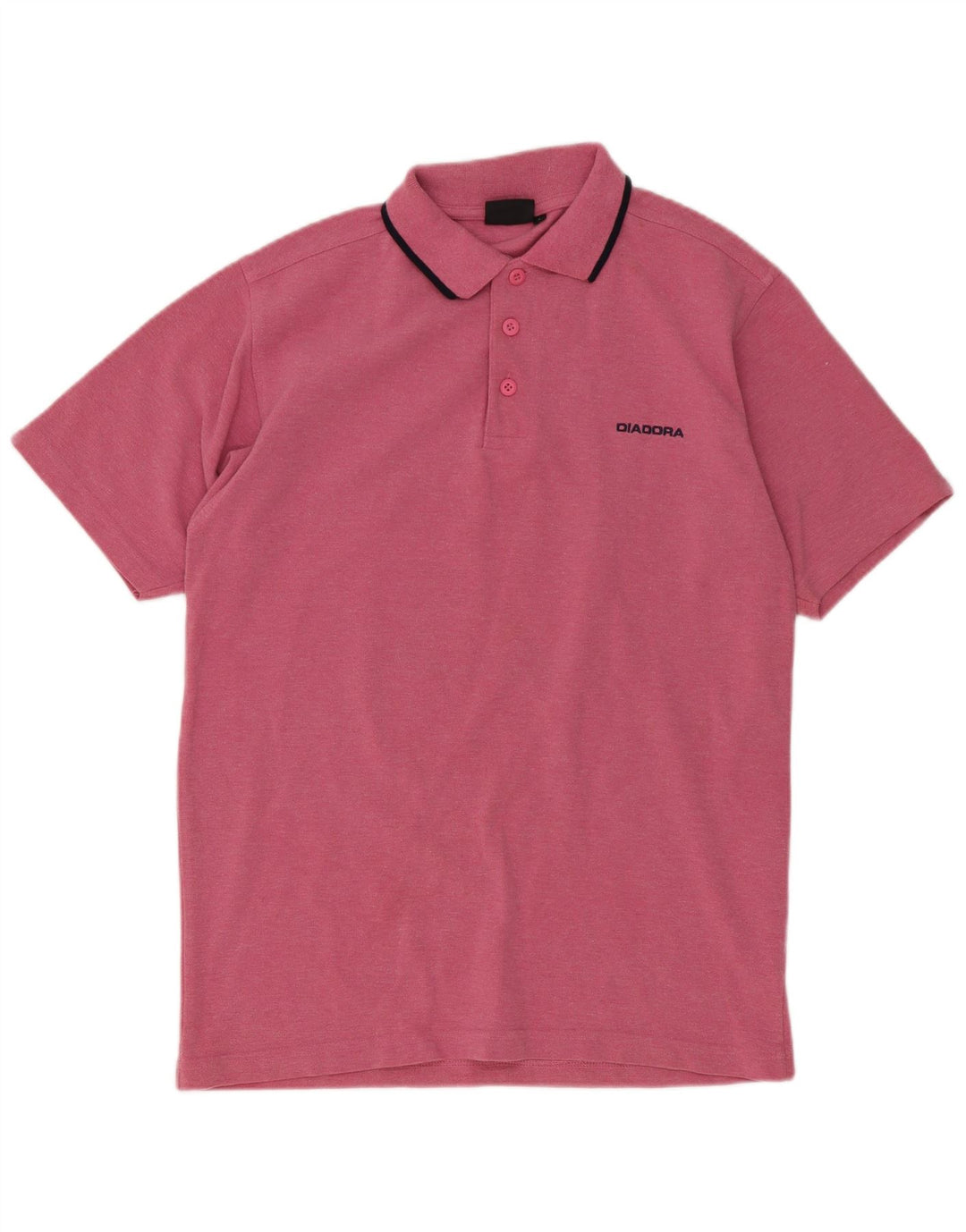Diadora herre poloshirt Lille lyserød stribet polyester